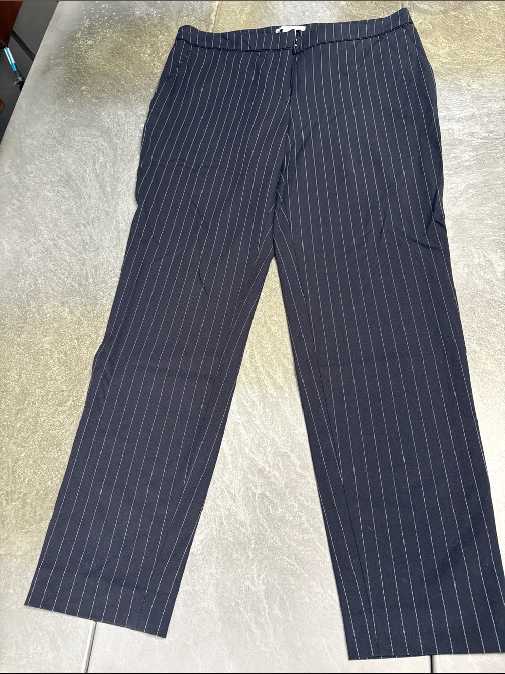 H&M Navy Pinstripe Trousers